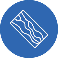 Wood Plank line circle icon