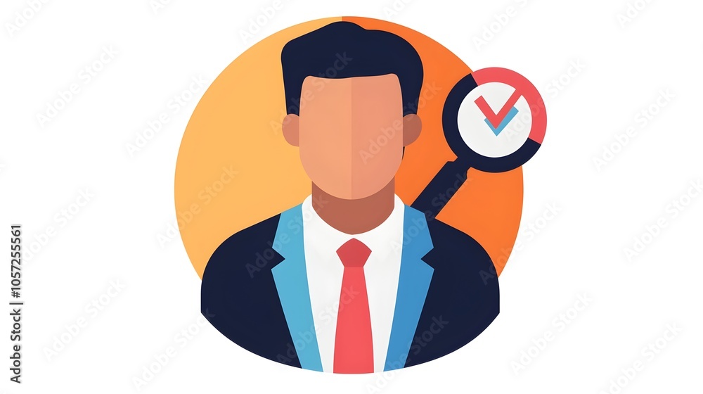Leinwandbilder Risk Management Data Analysis Front View Evaluation Pixel Perfect Triadic Color Icon for Finance Business and Technology Concepts