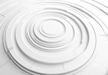 Fototapeta premium Abstract White Circles.