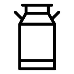 Milk tank icon. Vector line icon