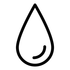 Water icon. Vector line icon