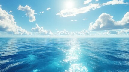 Obraz premium Tranquil Ocean Landscape