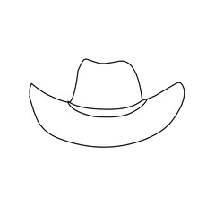 cowboy hat icons set vector