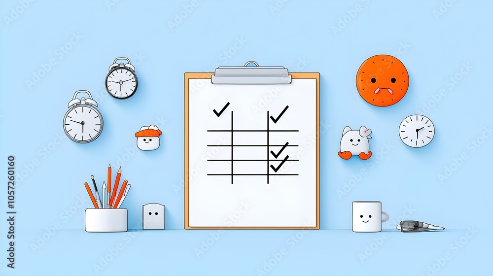 Poster pixel perfect 64x64 icon of a clipboard with a checklist symbolizing risk assessment tasks and workf