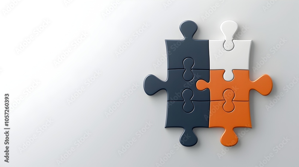 Poster Pixel perfect icon of a puzzle piece seamlessly fitting into a larger piece symbolizing the of risk solutions and problem solving strategies