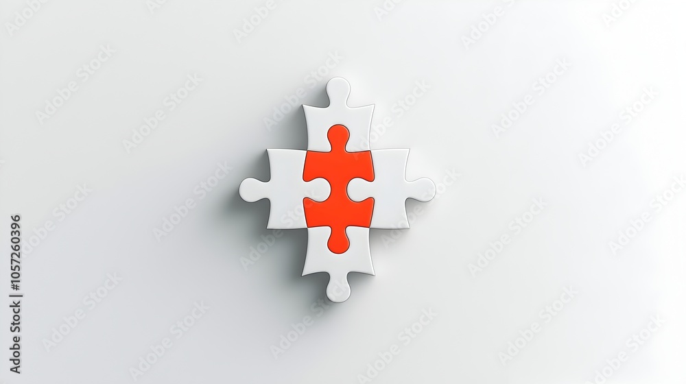 Poster pixel perfect icon of a puzzle piece smoothly fitting into a larger piece symbolizing risk solutions
