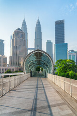 Obraz premium Awesome Kuala Lumpur skyline. Amazing view of skyscrapers