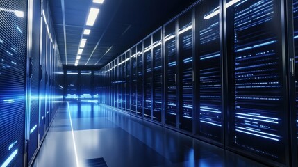 Obraz premium Server Room Interior.