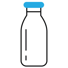 Eco Milk Farm Dairy Vector Icon Design