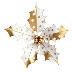 Obraz premium PNG Holly leaves leaf illustration christmas.