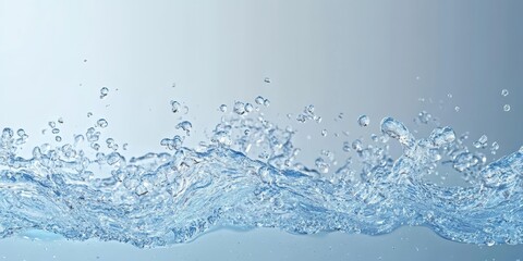 Dynamic Flowing Water in a Serene Background