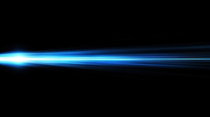 Blue light rays, expanding softly, on dark backdrop