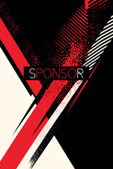 Sports jersey and background Design