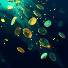 3d render of a molecule. Generative AI