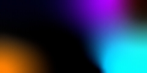 Neon blue light leaks effect background .Abstract noise background with a blue and purple gradient for appealing and modern aesthetic Gradient blue teal purple blur abstract background	
