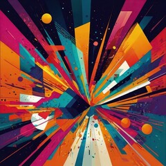 Abstract Colorful Texture with Organic Patterns - High-Resolution Digital Art for Commercial Use