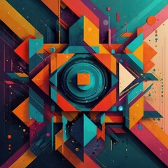 Abstract Colorful Texture with Organic Patterns - High-Resolution Digital Art for Commercial Use