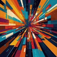 Abstract Colorful Texture with Organic Patterns - High-Resolution Digital Art for Commercial Use