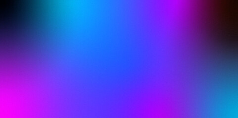 Neon blue light leaks effect background .Abstract noise background with a blue and purple gradient for appealing and modern aesthetic Gradient blue teal purple blur abstract background	
