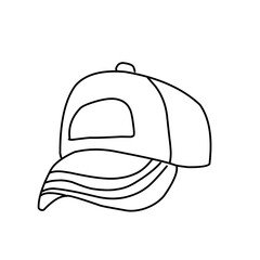 Hats doodle illustration including icons 