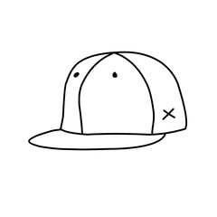 Hats doodle illustration including icons 