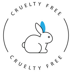 Sustainable Cruelty-Free Eco Mark Vector Icon Design