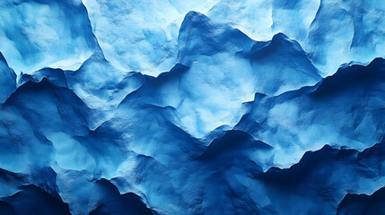 Obraz premium Abstract Blue 3D Background - Wavy Design