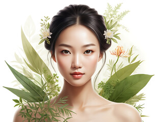 Fototapeta premium Natural Grace, Generative Ai