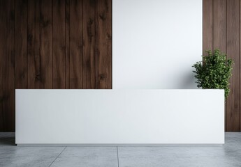 White Counter Mockup.