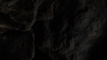 Dark Weathered Stone Detail close up