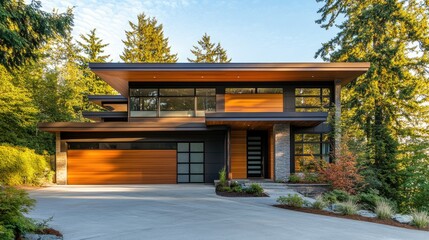 Naklejka premium Modern Luxurious Home with Spacious Design