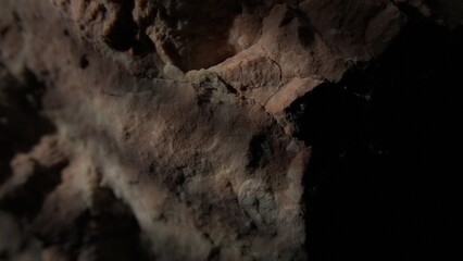 Weathered Rock Surface in Earthy Tones