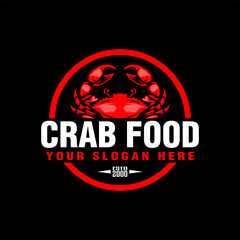 crab food seafood logo vector illustration suitable for business restaurant seafood  © Yuliantart