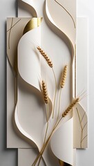 Wheat and Paper Art