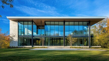 Obraz premium Modern Contemporary House with Innovative Design