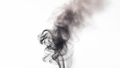 Fototapeta premium Close-up of a white smoke trail. Generated with AI.