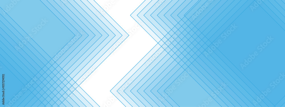 Poster Abstract Linear Geometric Pattern in Light Blue. Stripes design with layers of Geometric shapes. line elegant colorful striped diagonal line technology concept. Design for Corporate Business