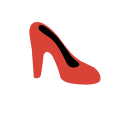 Woman high heels illustration icon
