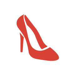 Woman high heels illustration icon