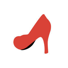 Woman high heels illustration icon