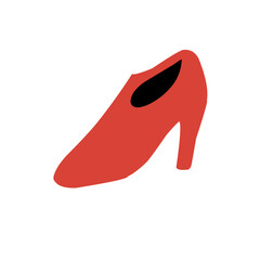 Woman high heels illustration icon