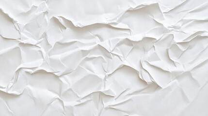 Obraz premium Textured Crumpled white Paper Background