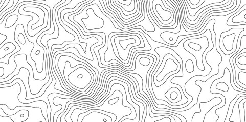 Topographic map background geographic line map with elevation assignments. Modern design with White background with topographic wavy pattern design.paper texture Imitation of a geographical map shades