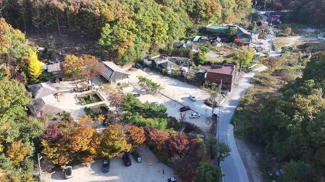서울 가을수락산목향원
