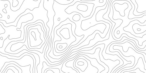 Topographic map background geographic line map with elevation assignments. Modern design with White background with topographic wavy pattern design.paper texture Imitation of a geographical map shades
