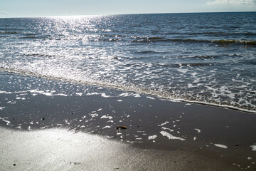 Am Strand von Blavand in Dänemark