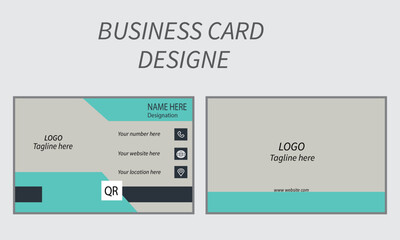 Creative modern and clean corporate business card design template