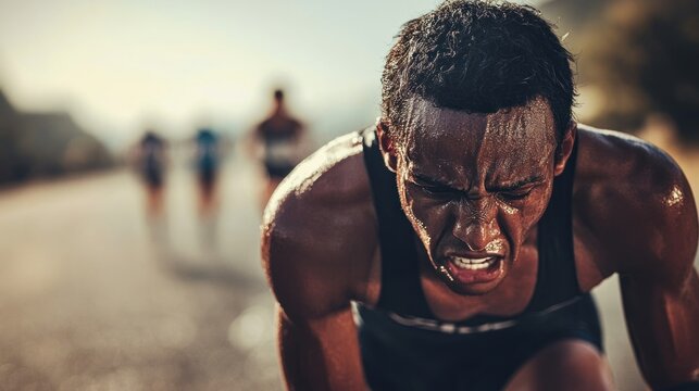 Marathon Runner Exhaustion
