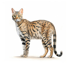 Cat breed Savannah
