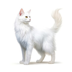 Cat breed Turkish angora